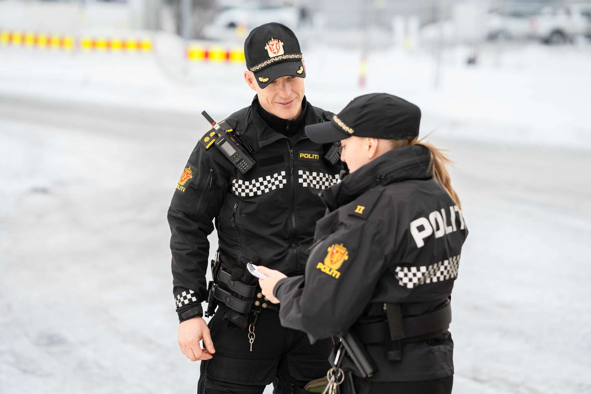 Police student and police officer