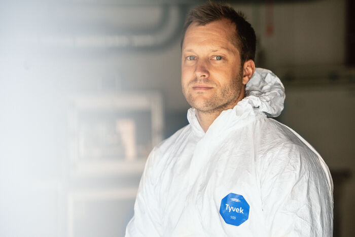 Portrait of forensic technician Mats.