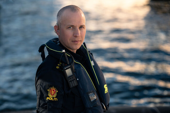 Portrait of police officer Aleksander 
